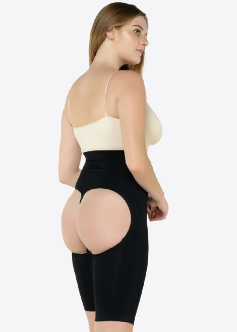 Short Gainant Push-Up Fesses Ouvertes – Ventre Plat & Fessiers Sublimés