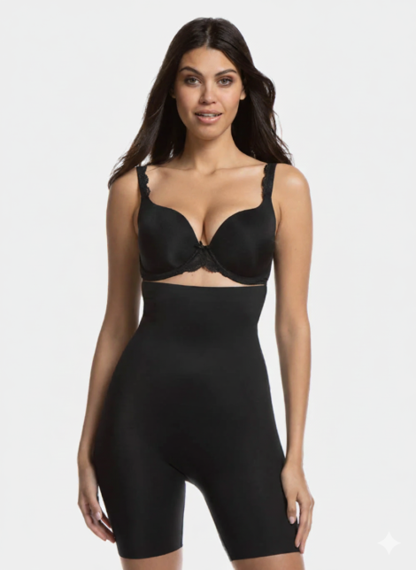 Short Gainant Taille Très Haute Sans Coutures – Silhouette Intégrale & Push-Up Fessiers